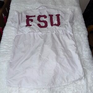 FSU Seminoles NCAA Chicka-D Button Down Shirt Top Short Sleeve Florida state